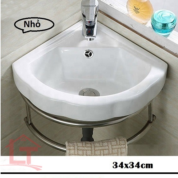 lavabo rửa mặt góc